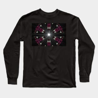 Butterfly black red Long Sleeve T-Shirt